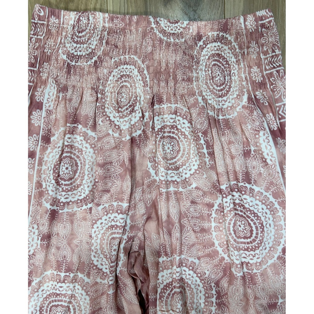 Lotus and Luna Harem Pants Women's Pink Blue Tie Dye Mandala Boho Bundle/2 READ - Picture 10 of 12